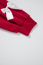 Myosotis Sweet Bowknot Round Neck Sweatshirt Sweatshirts & Hoodies 9bd19ada14756256