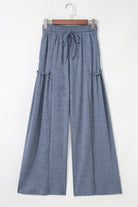 High-rise Frill Detail Wide Leg Loose Pants Pants 9c42d9b1d88182e8