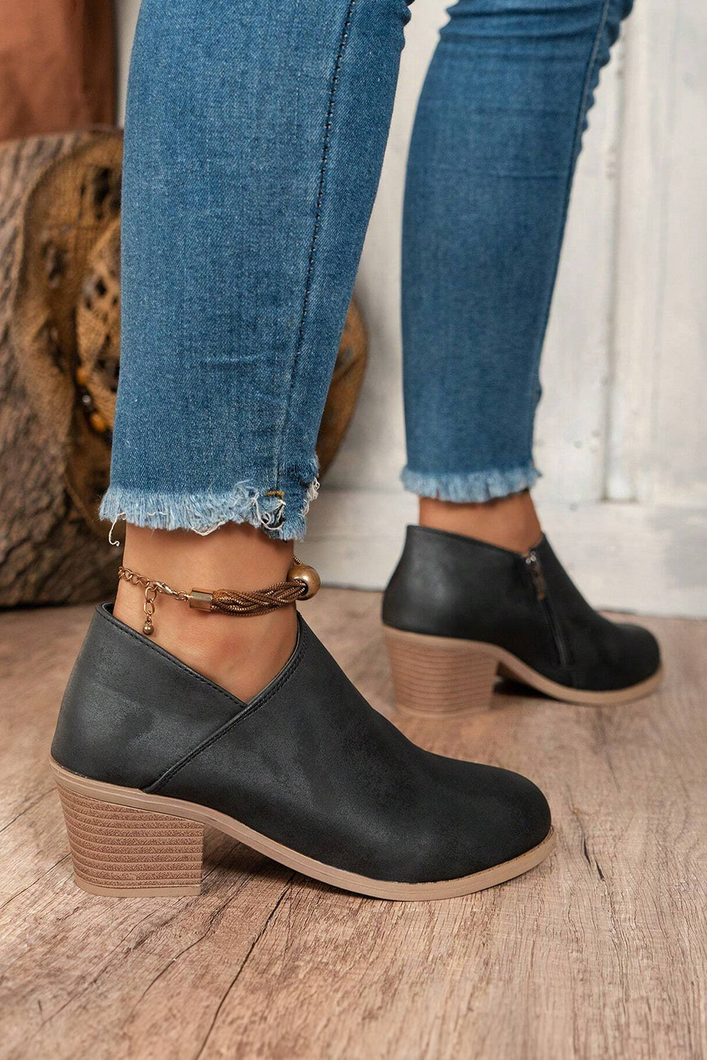 Coffee Suede Casual Ankle Boots Boots 9f533f40e5f04a2c