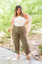 BeautybyShree First Class Pants In Olive