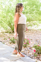 BeautybyShree First Class Pants In Olive