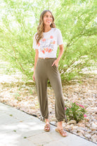 BeautybyShree First Class Pants In Olive