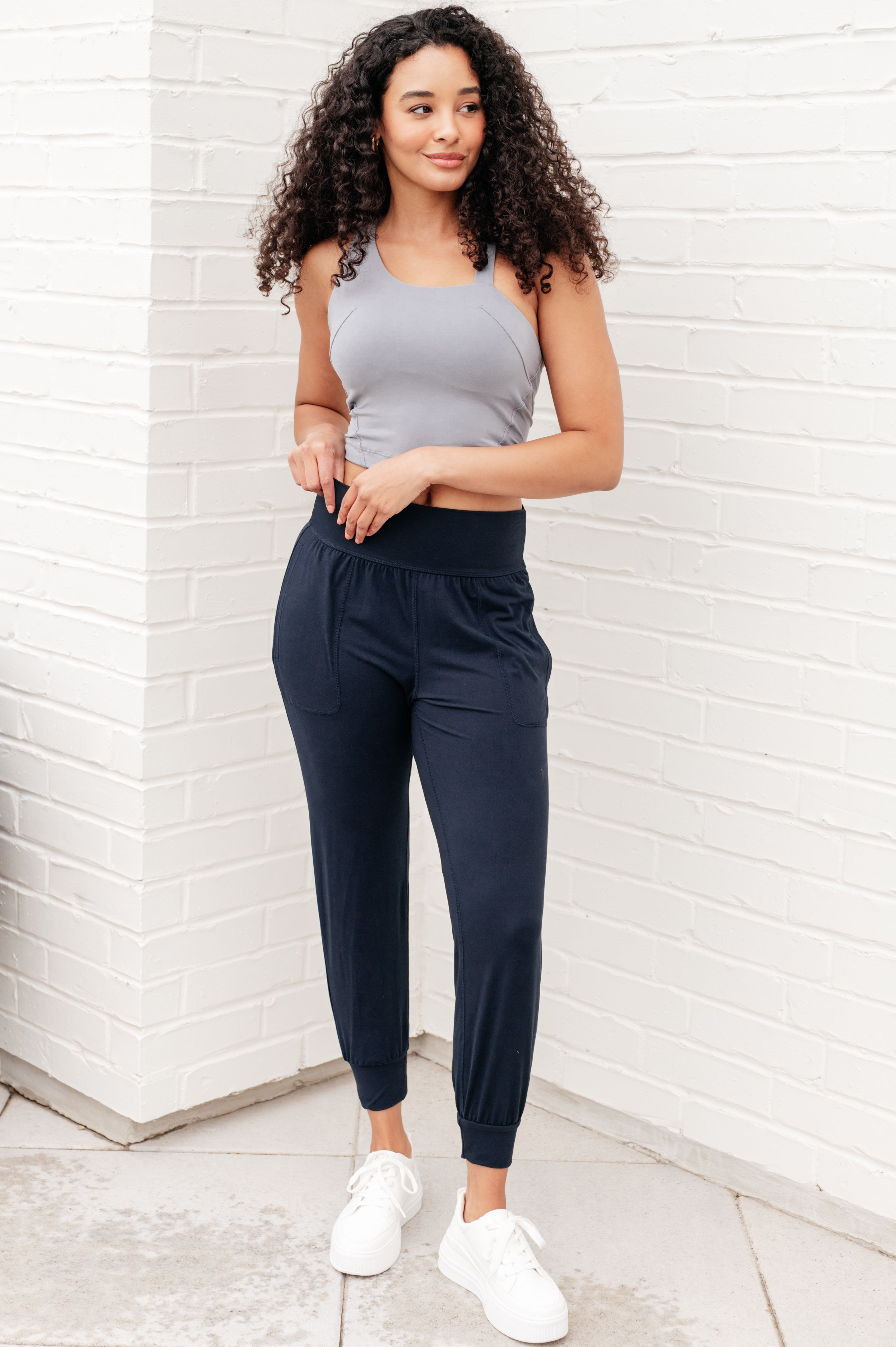 BeautybyShree Always Accelerating Joggers in Nocturnal Navy