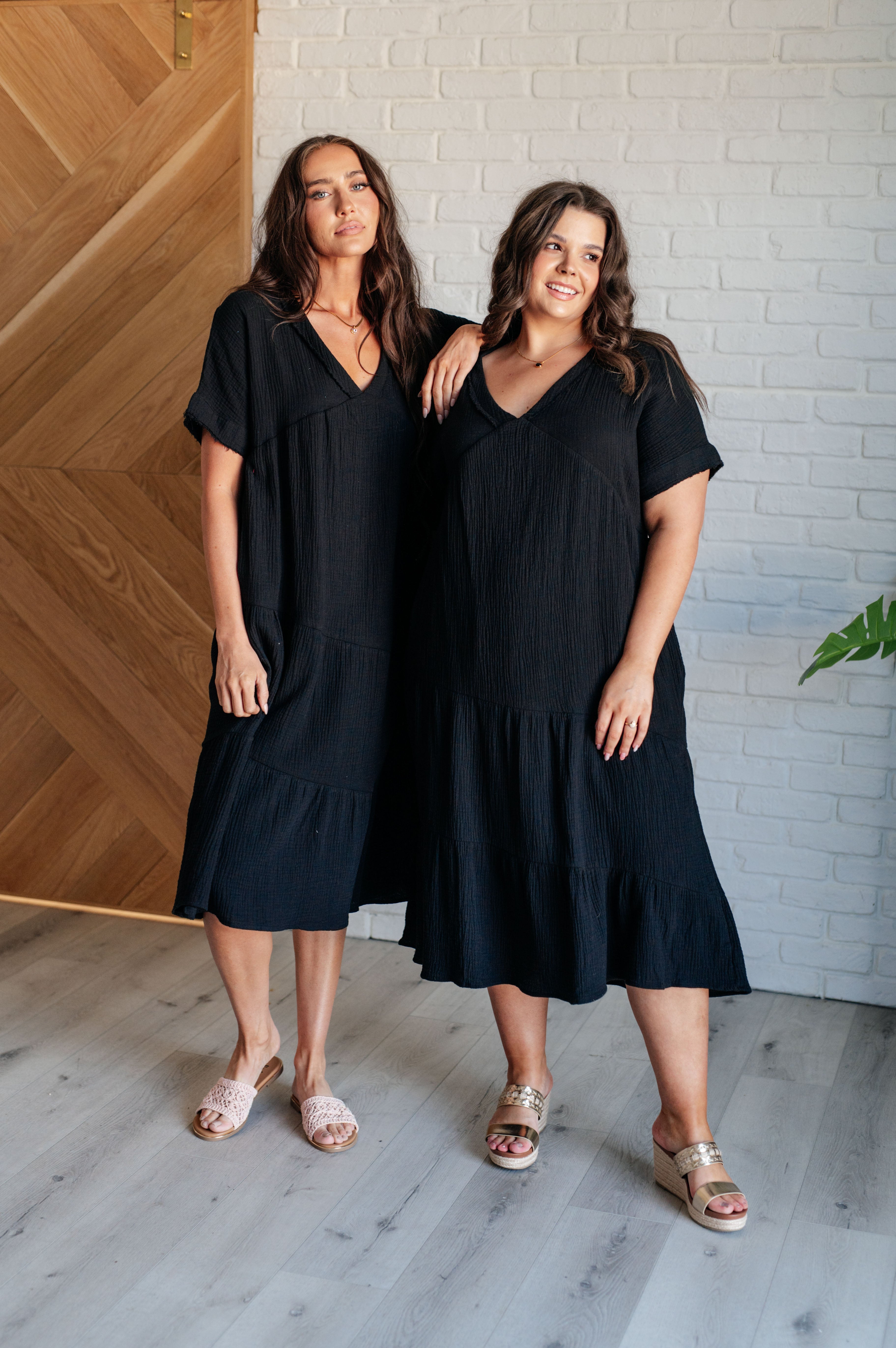 BeautybyShree Always Learning Dolman Sleeve Dress in Black