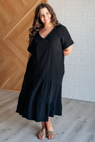 BeautybyShree Always Learning Dolman Sleeve Dress in Black