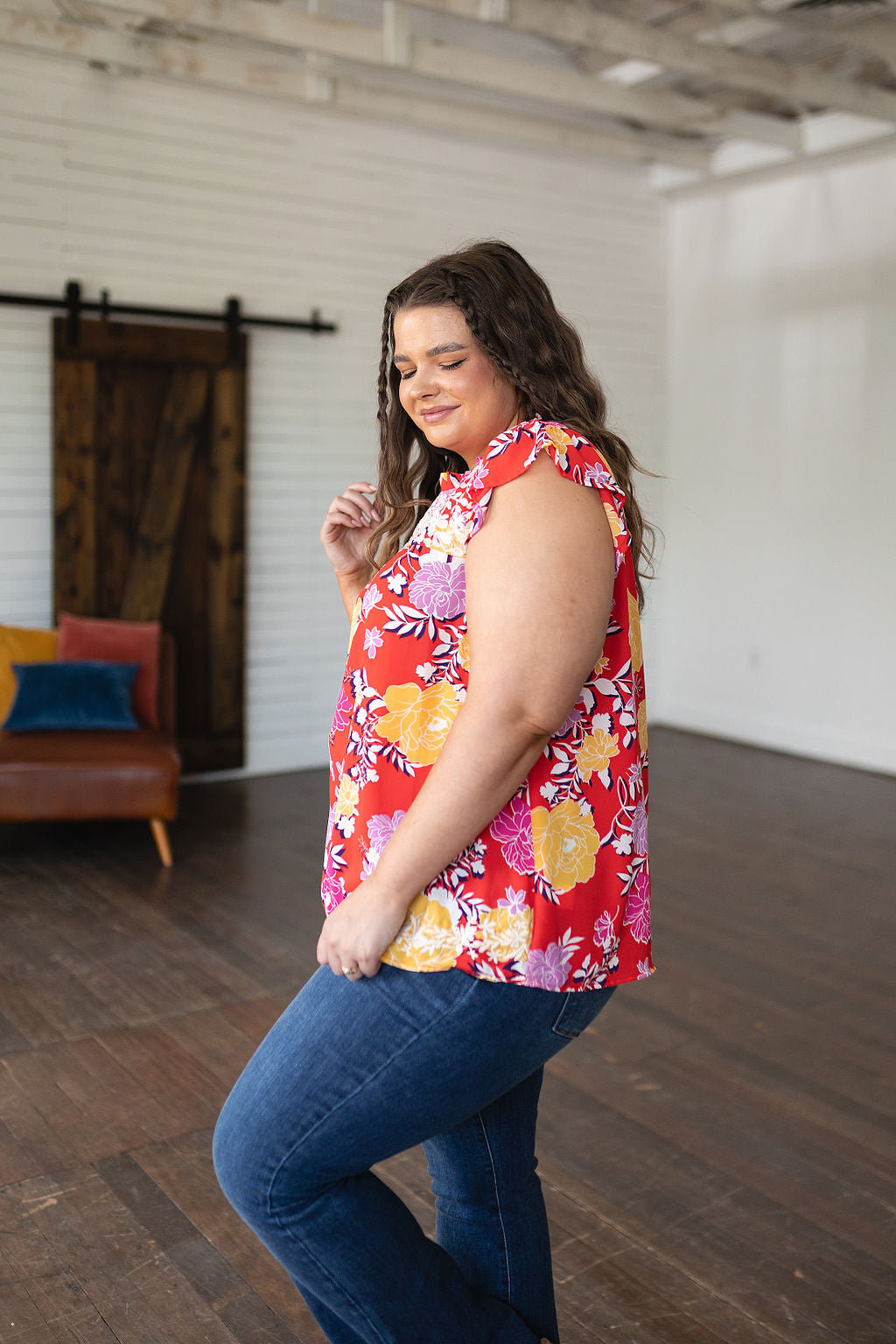 BeautybyShree Among The Flowers Floral Top