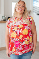 BeautybyShree Among The Flowers Floral Top