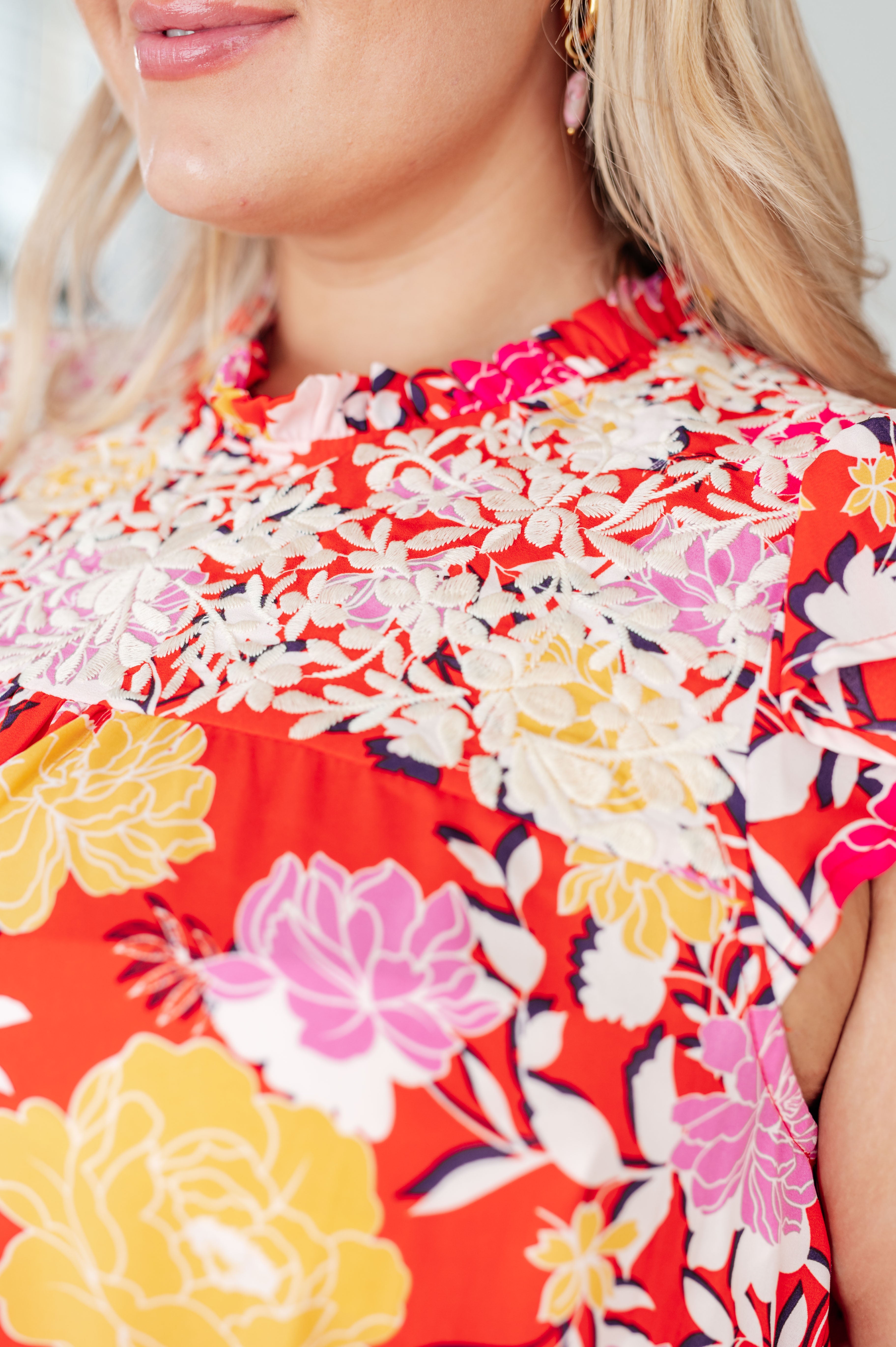 BeautybyShree Among The Flowers Floral Top