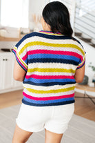 BeautybyShree Another One V-Neck Striped Top