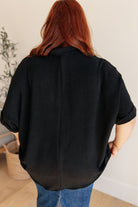 BeautybyShree Because I Said So Dolman Sleeve Top in Black