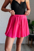 BeautybyShree Bet Your Bottom Dollar Skirt in Hot Pink