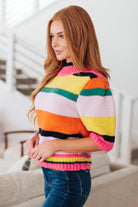 BeautybyShree Bright Side Striped Sweater