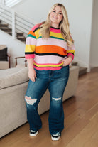 BeautybyShree Bright Side Striped Sweater