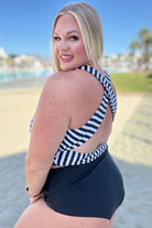 BeautybyShree Cayman Islands Striped Swim Top