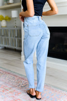 BeautybyShree Cooper High Rise Vintage Denim Jogger