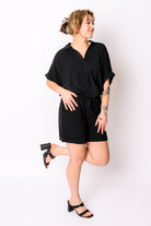 BeautybyShree Because I Said So Dolman Sleeve Top in Black