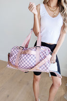 BeautybyShree Elevate Travel Duffel in Pink