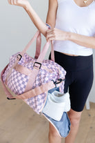 BeautybyShree Elevate Travel Duffel in Pink