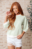 BeautybyShree Enrichment Time Striped Top