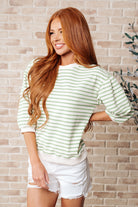 BeautybyShree Enrichment Time Striped Top