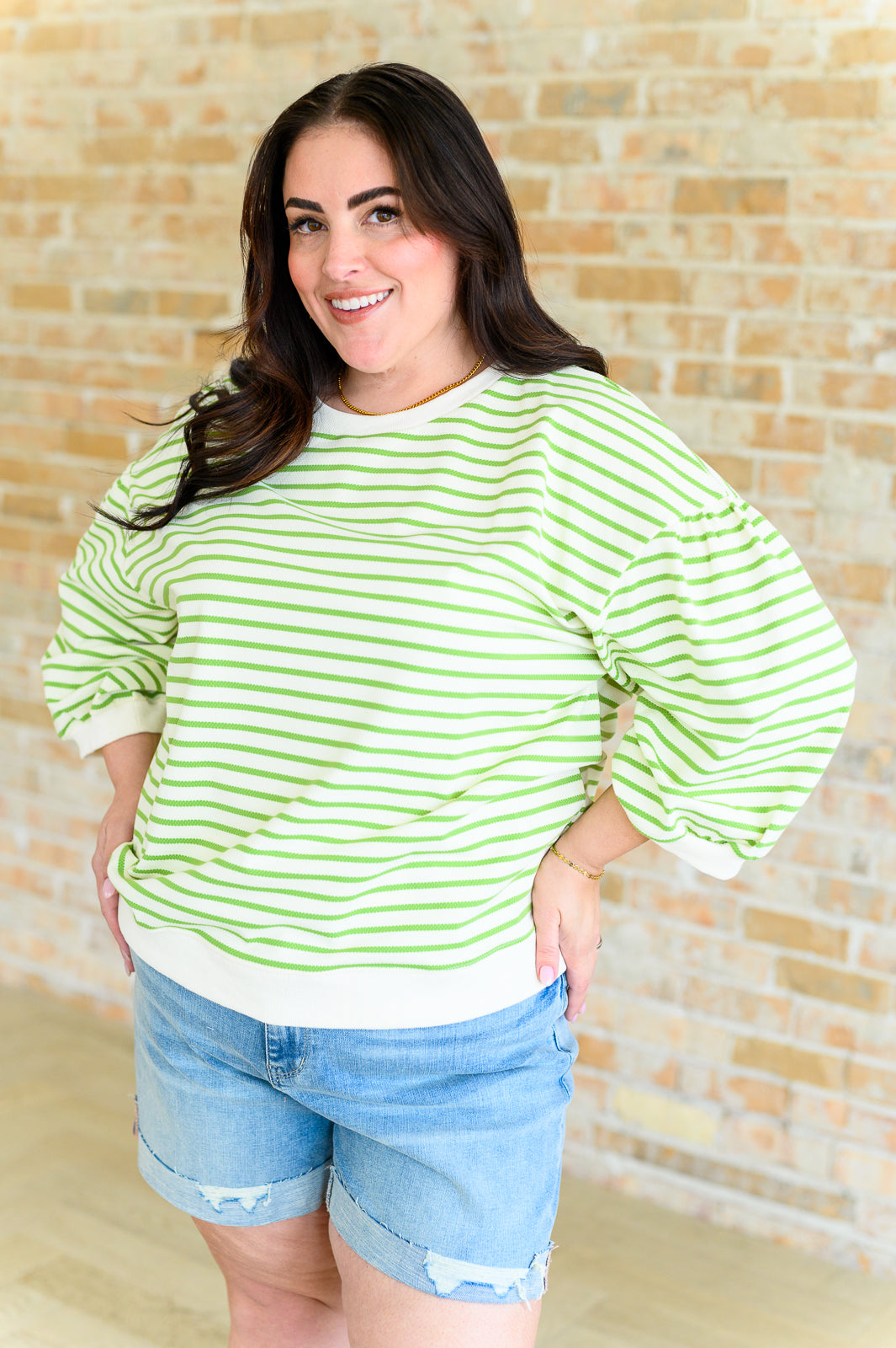 BeautybyShree Enrichment Time Striped Top