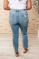 BeautybyShree Frankie High Waist Distressed Boyfriend Jeans