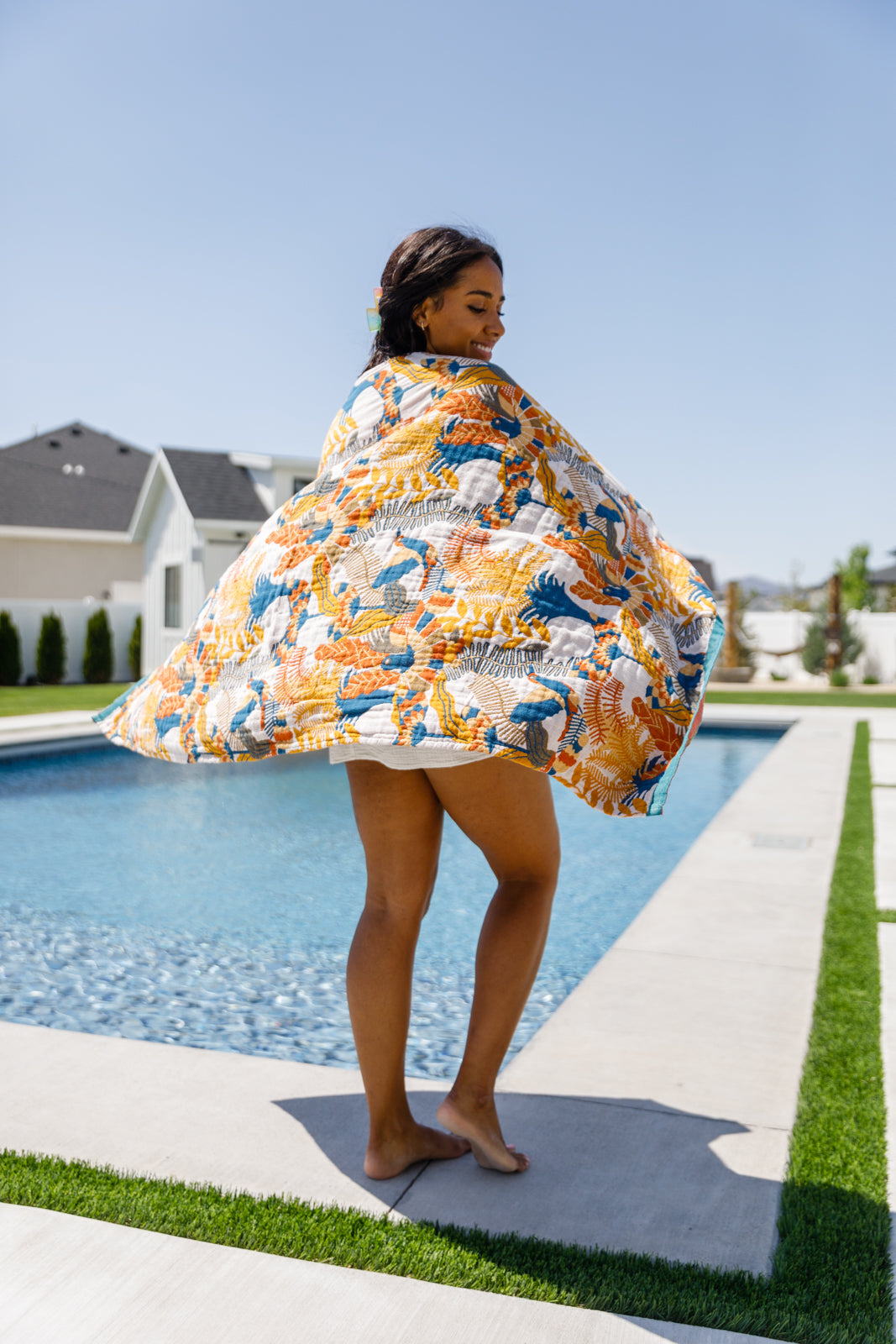 BeautybyShree Luxury Beach Towel in Bird Of Paradise