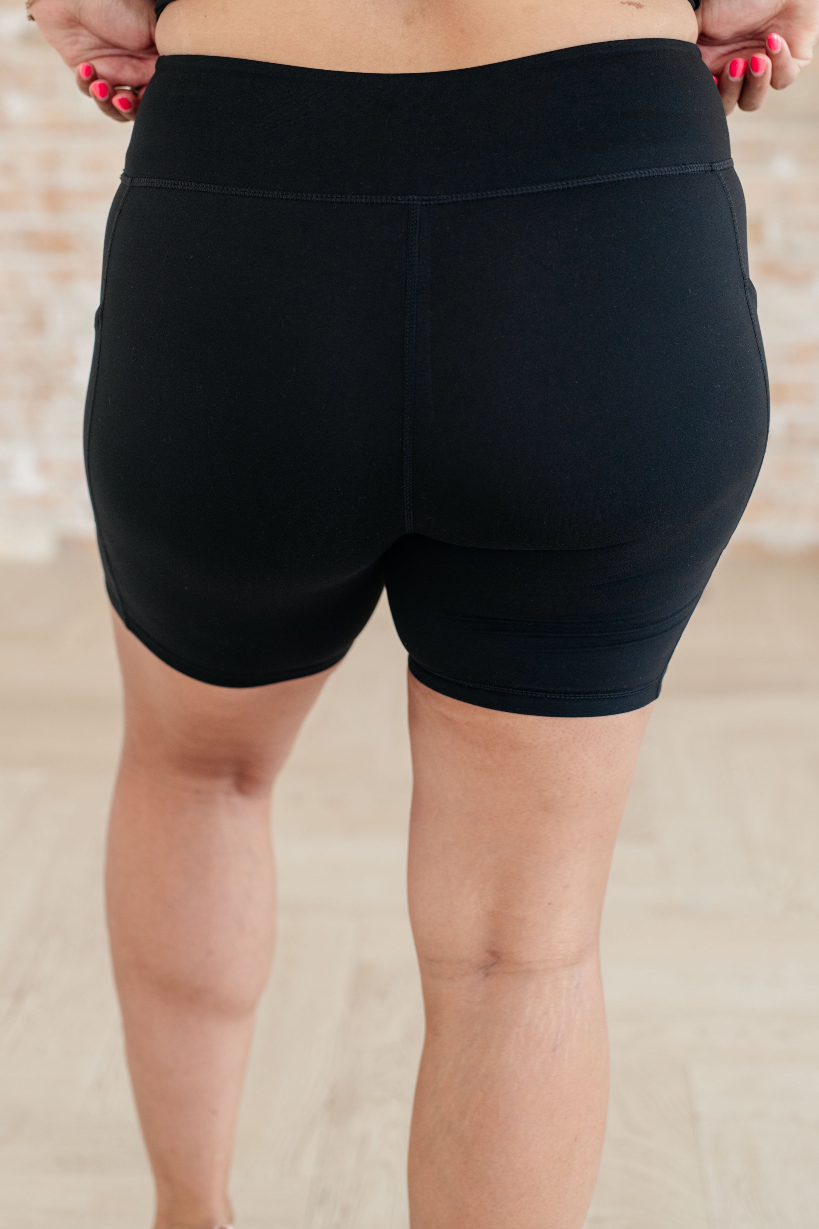 BeautybyShree Getting Active Biker Shorts in Black