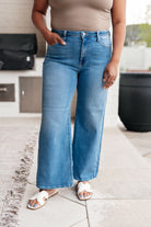 BeautybyShree Hayes High Rise Wide Leg Crop Jeans