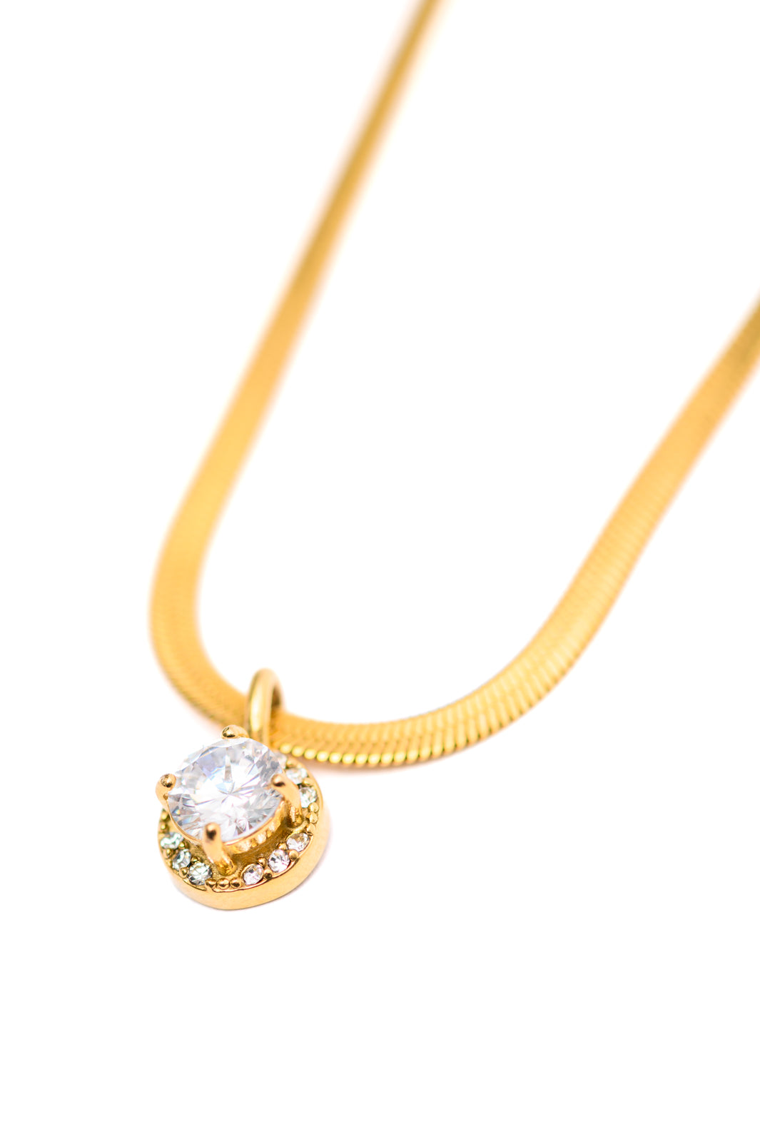 BeautybyShree Here to Shine Gold Plated Necklace in White