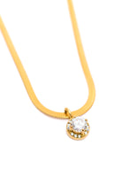 BeautybyShree Here to Shine Gold Plated Necklace in White