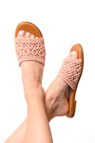 BeautybyShree Hey Beach Sandals in Pink