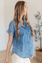 BeautybyShree I Could Be Famous Denim Button Up