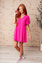 BeautybyShree I Wanna Be Like You Dress In Fuchsia