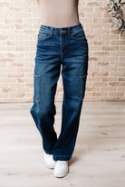 BeautybyShree Leila High Rise Cargo Straight Jeans