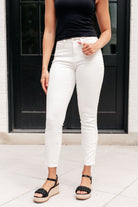 BeautybyShree Maddie Mid Rise Braided Side Seam Relaxed Jeans