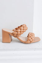 BeautybyShree Maya Braided Heels in Tan