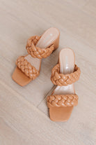 BeautybyShree Maya Braided Heels in Tan