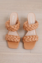 BeautybyShree Maya Braided Heels in Tan