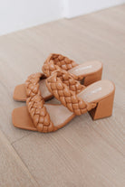 BeautybyShree Maya Braided Heels in Tan