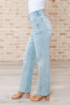 BeautybyShree Parker High Rise 90's Straight Jeans