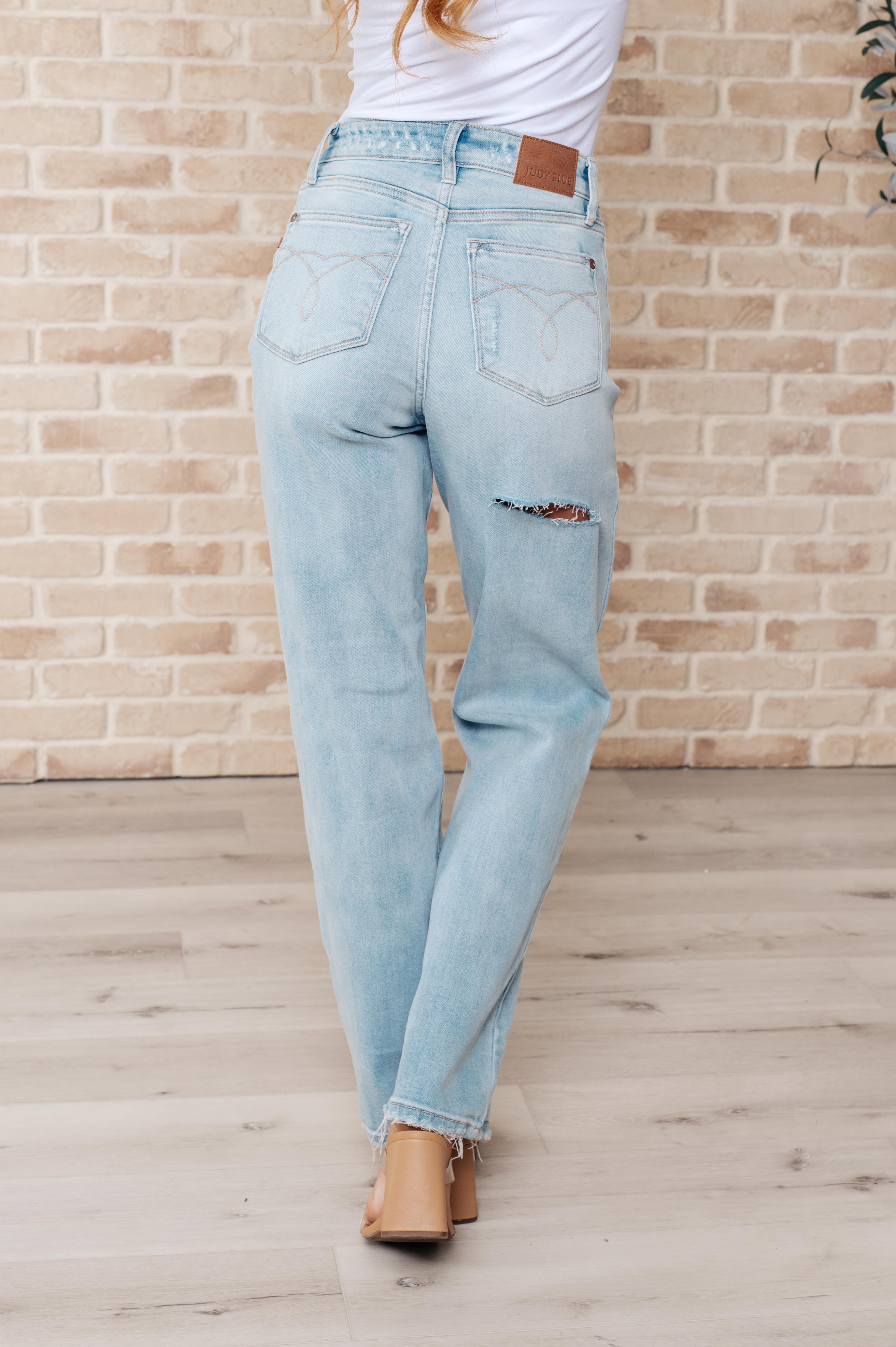 BeautybyShree Parker High Rise 90's Straight Jeans