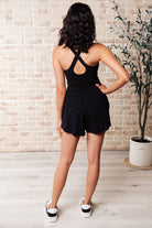 BeautybyShree Raising Heart Rate Cutout Runsie In Black