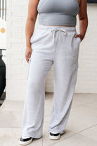 BeautybyShree Run, Don't Walk Cargo Sweatpants in Grey