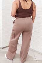 BeautybyShree Run, Don't Walk Cargo Sweatpants in Smokey Brown