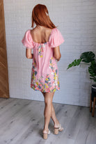 BeautybyShree She's Blooming Balloon Sleeve Dress