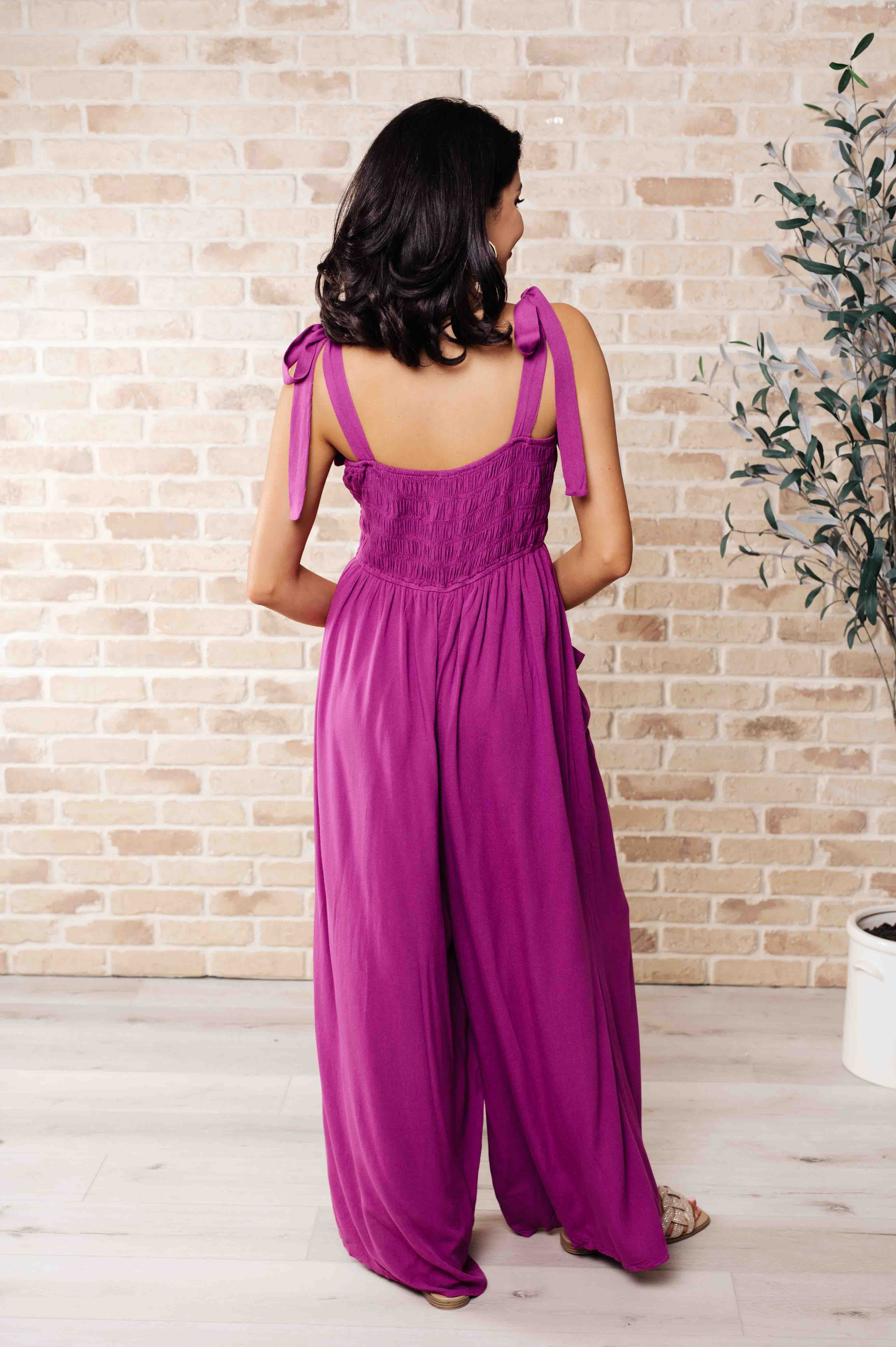 BeautybyShree Social Graces Wide Leg Jumpsuit