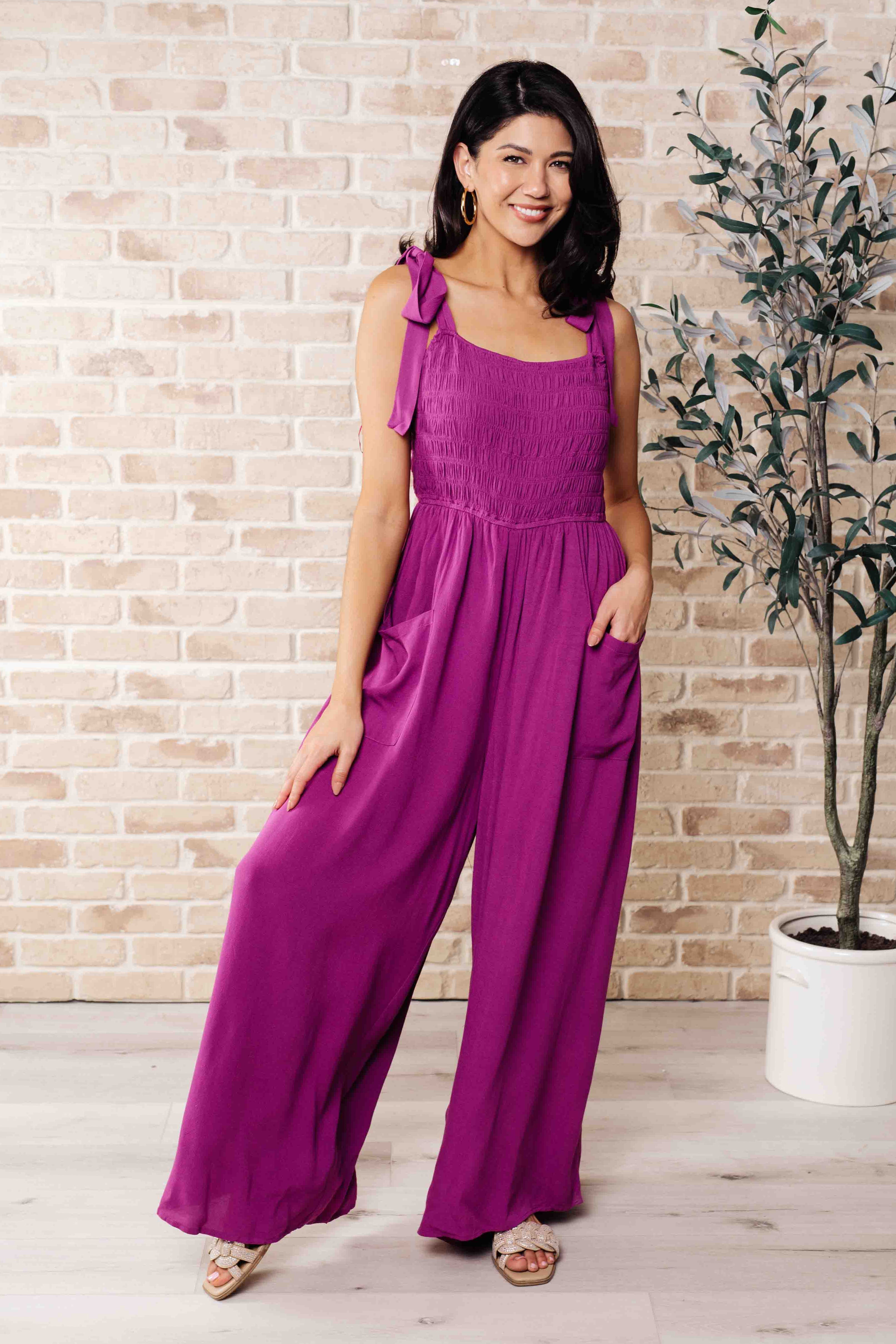 BeautybyShree Social Graces Wide Leg Jumpsuit