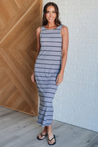 BeautybyShree Still Got It Sleeveless Maxi In Gray