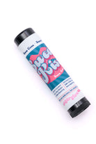 SugarGlow Co Sweet Kiss Lip Balm Snow Cone *Almost Perfect with damaged label laying on white background